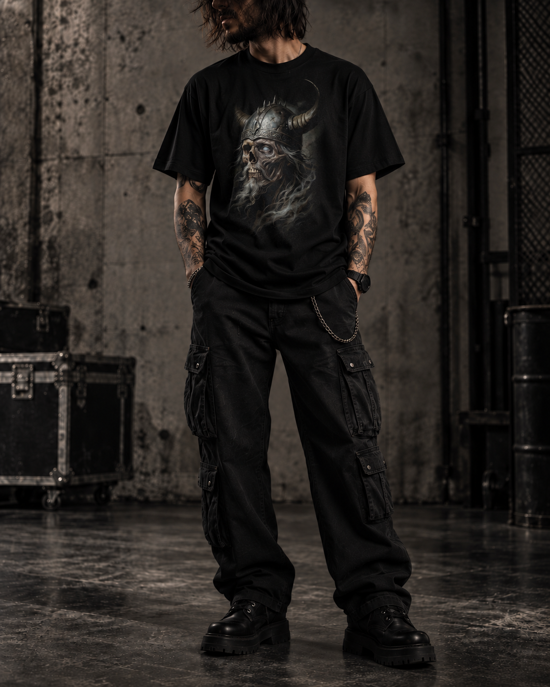 Remera negra con el diseño Juramento Roto